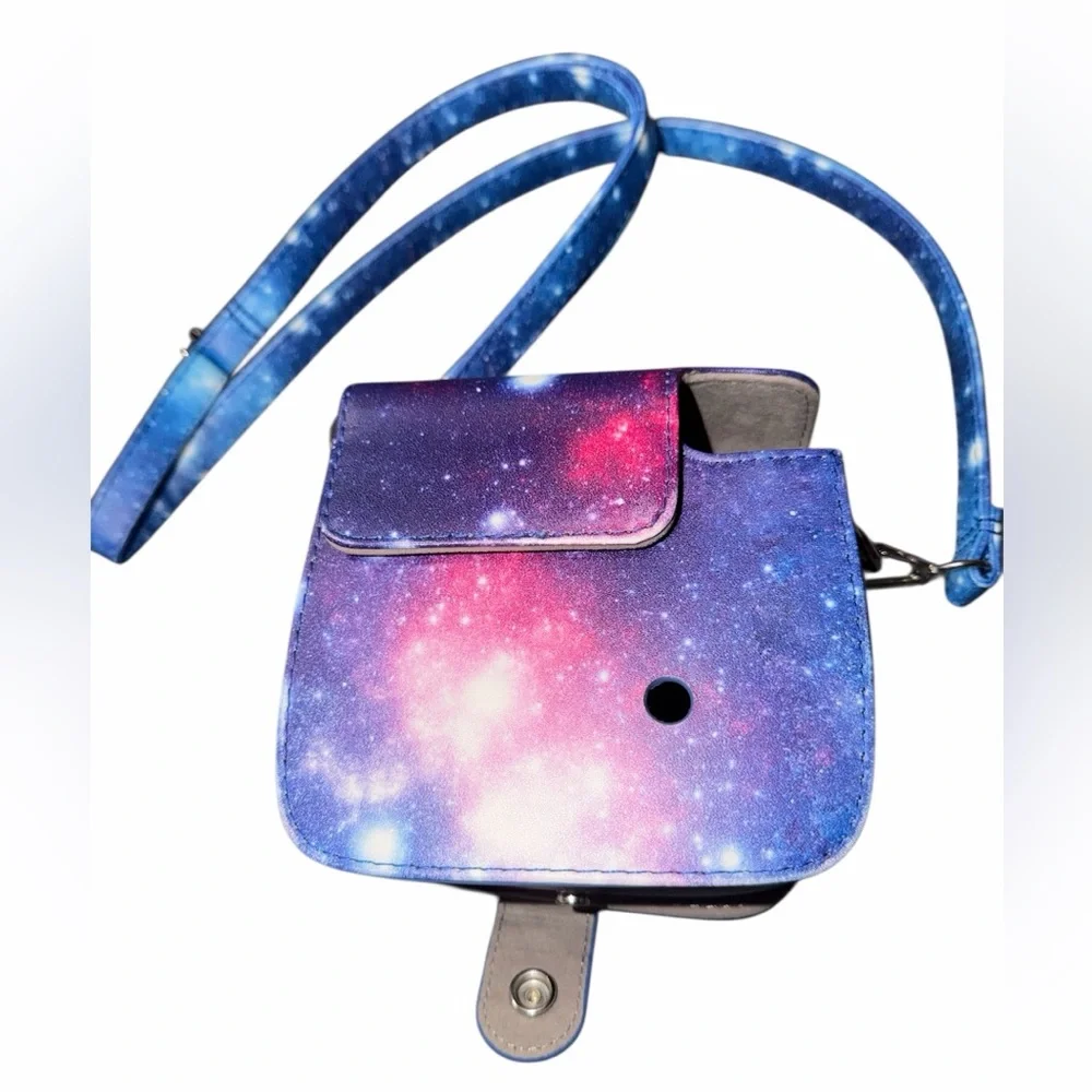 Galaxy Print Instax Mini 9 crossbody bag